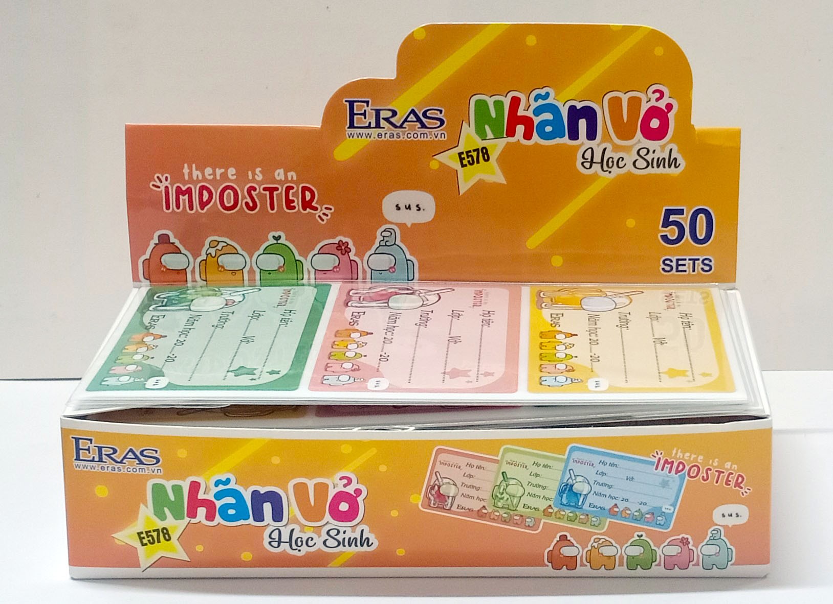 Nhãn vở học sinh E578 