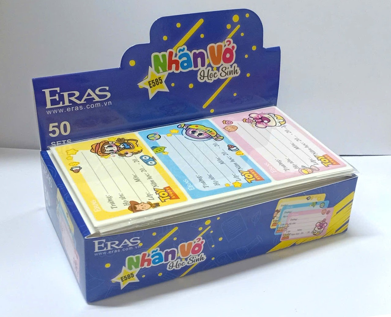 Nhãn vở con vật bé E585