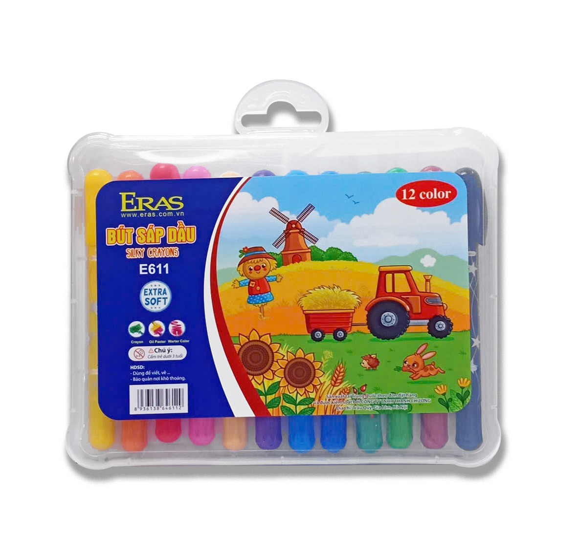 Bút sáp dầu 12 màu E611