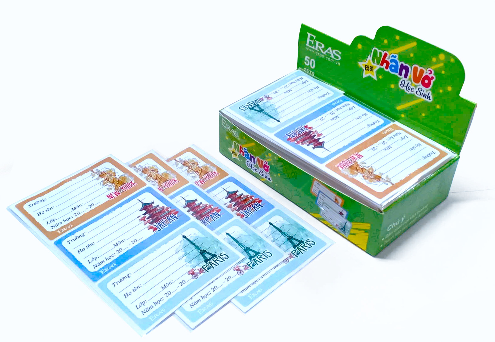 Nhãn vở bé E581
